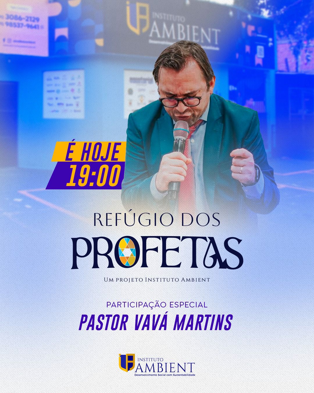 ✨ Hoje às 19h no Instituto Ambient! ✨